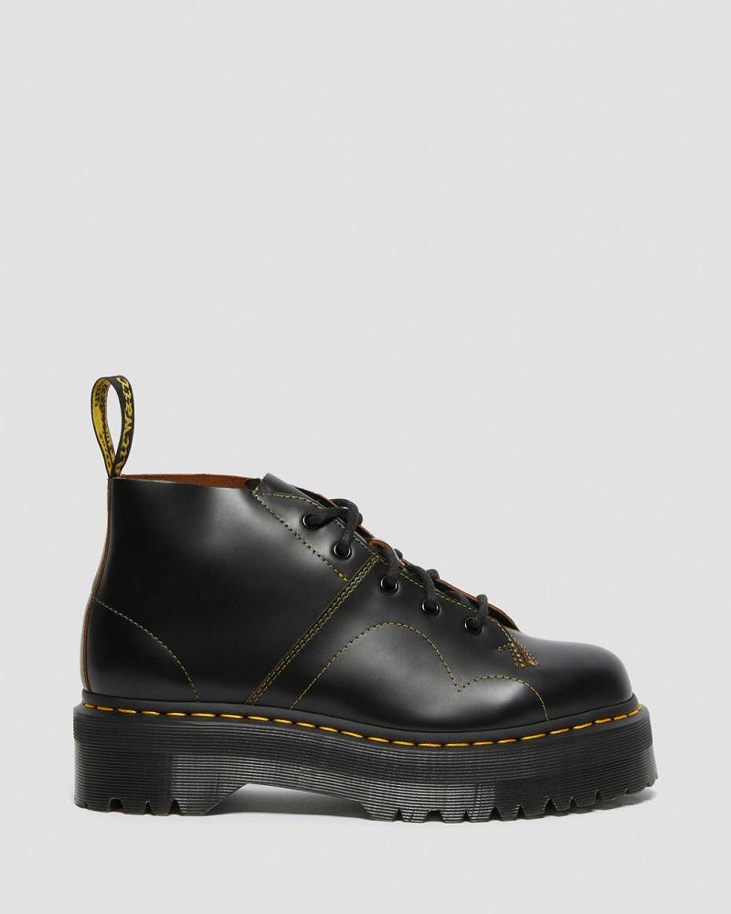 Dr Martens Church Platform Apenlaarzen Dames Zwart | NL 553YXF